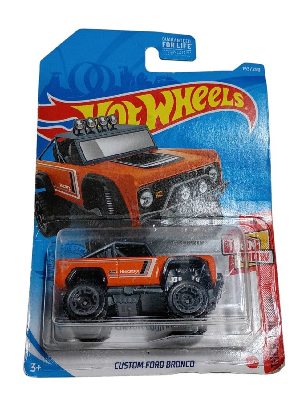 Hot Wheels Custom Ford Bronco Then And Now Die-Cast Truck 185/250 6/10 Orange